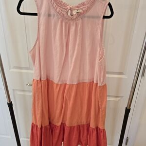 St. John's Bay Pink Tiered Dress